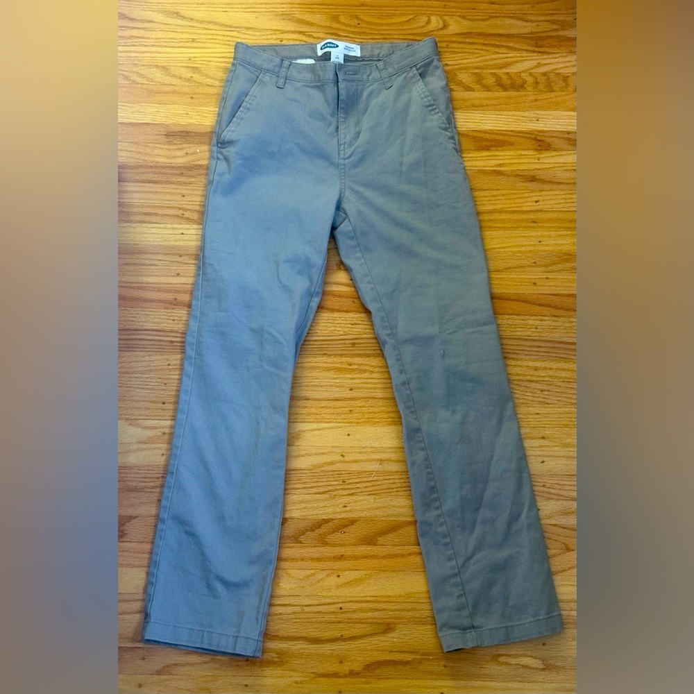 old navy gray uniform pants